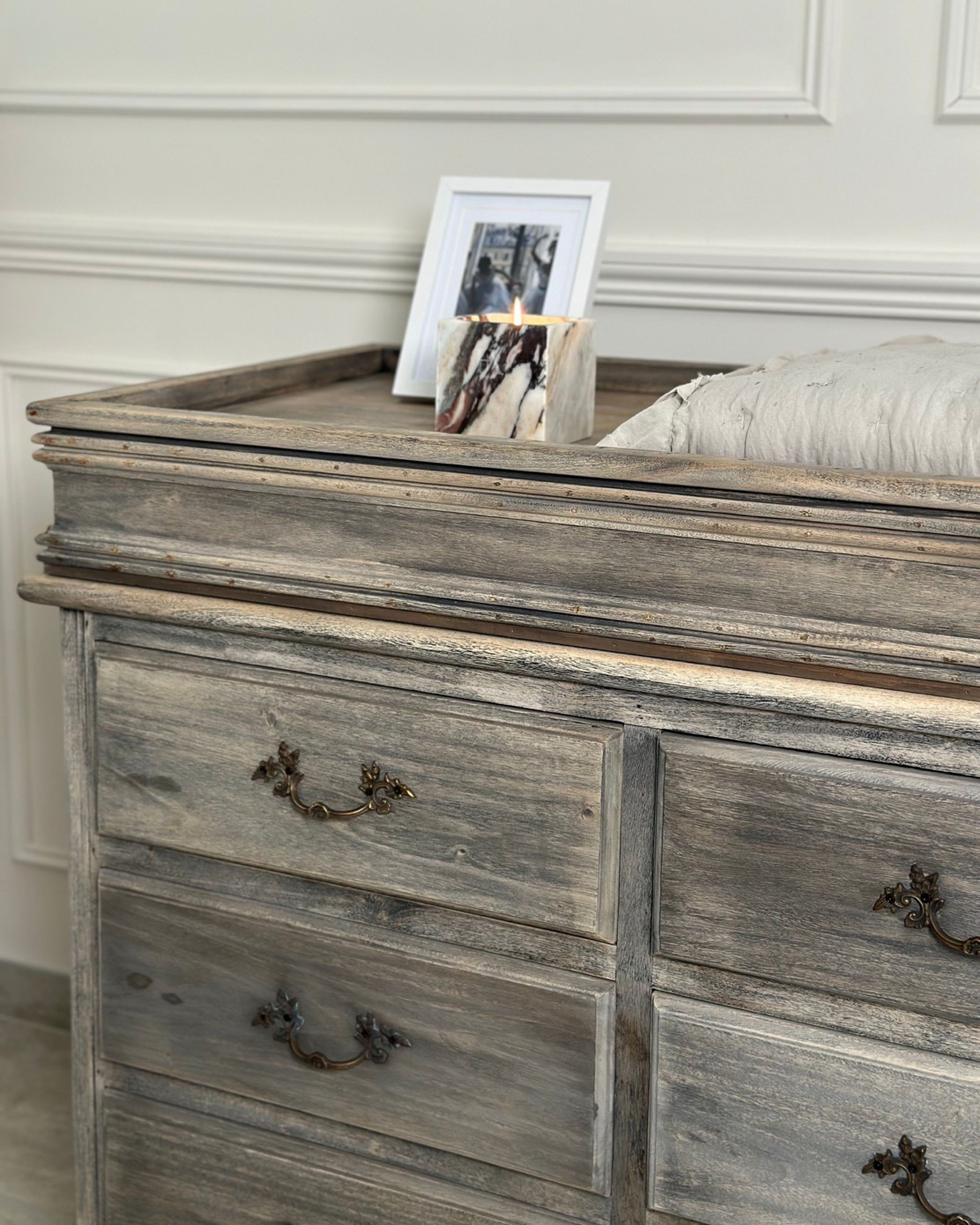 6 Drawer + Topper Wax Finish