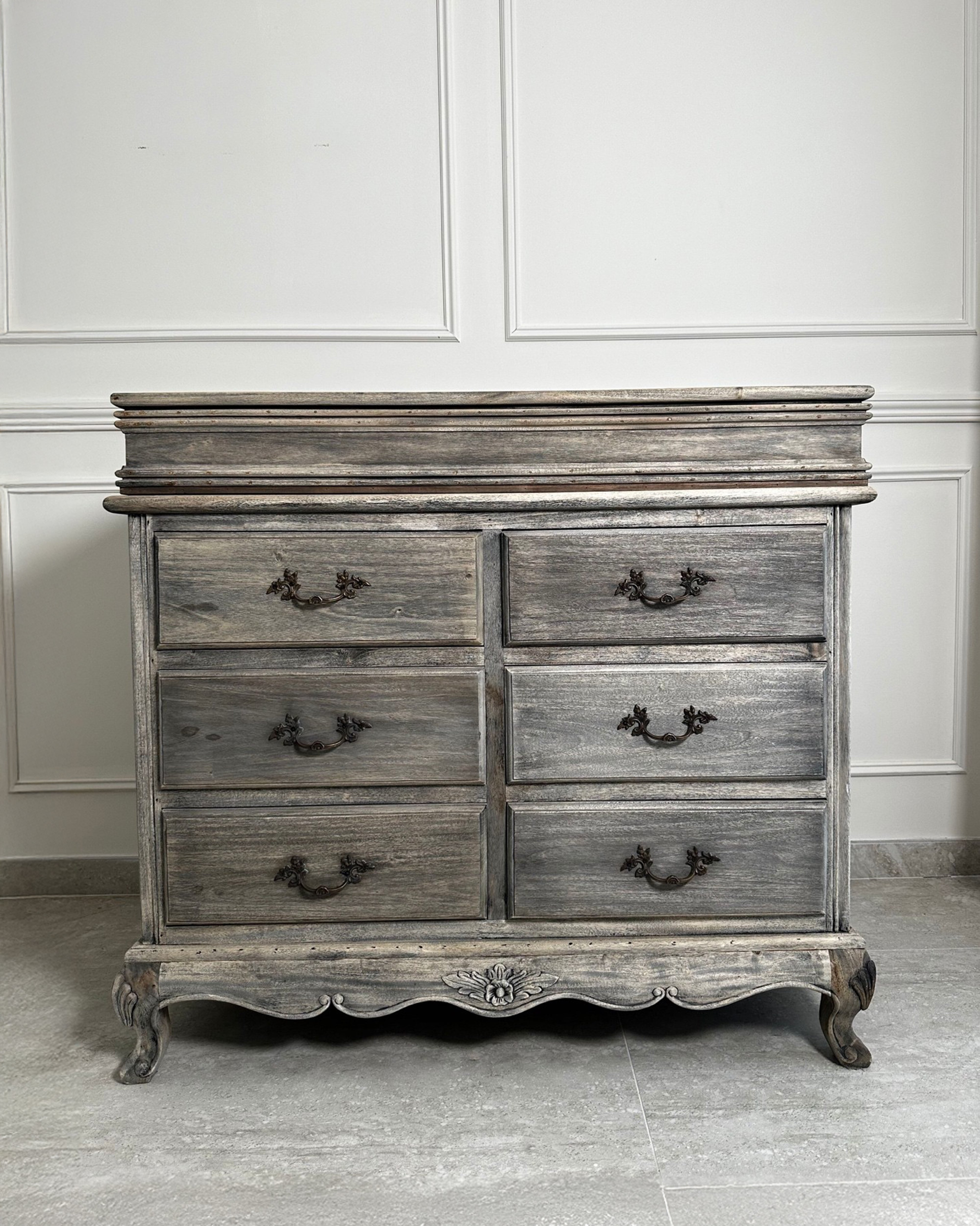 6 Drawer + Topper Wax Finish