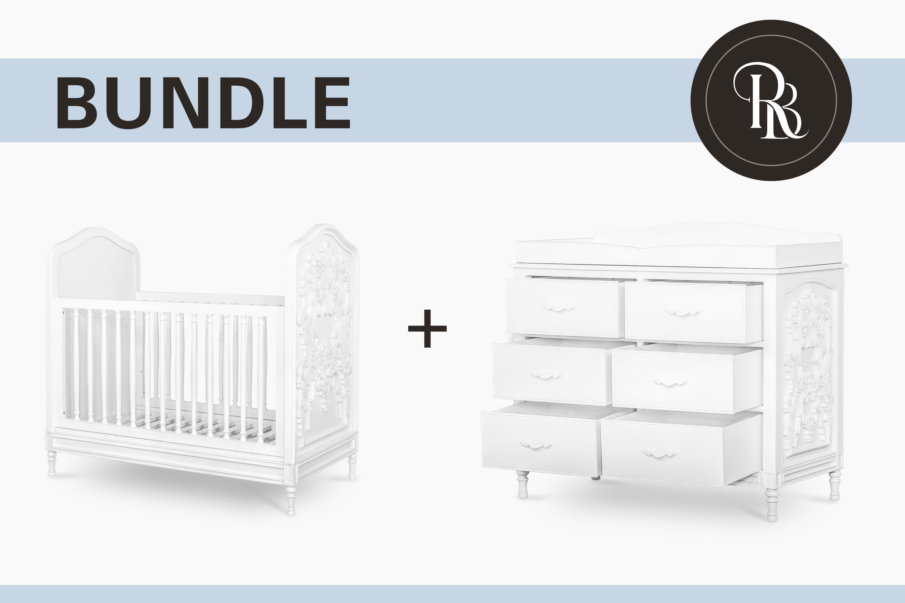 La Leena Package Bundle White Wash + Dresser