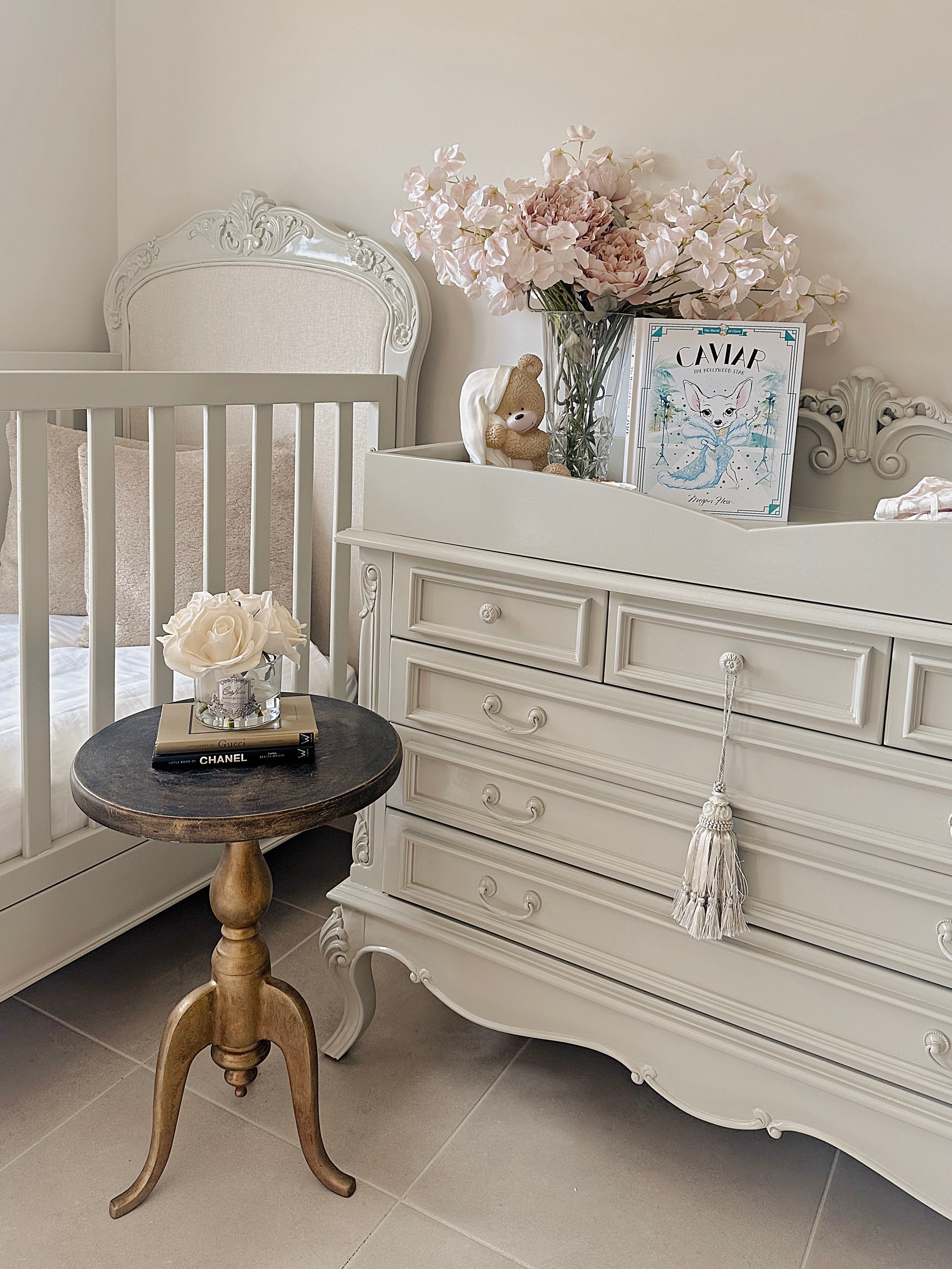 Amelie Sage - 6-Drawer Dresser & Topper Set