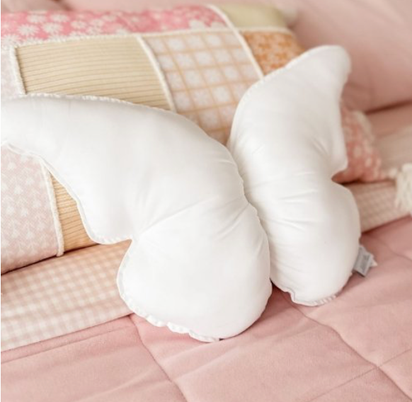 Little custom creation White butterfly cushion