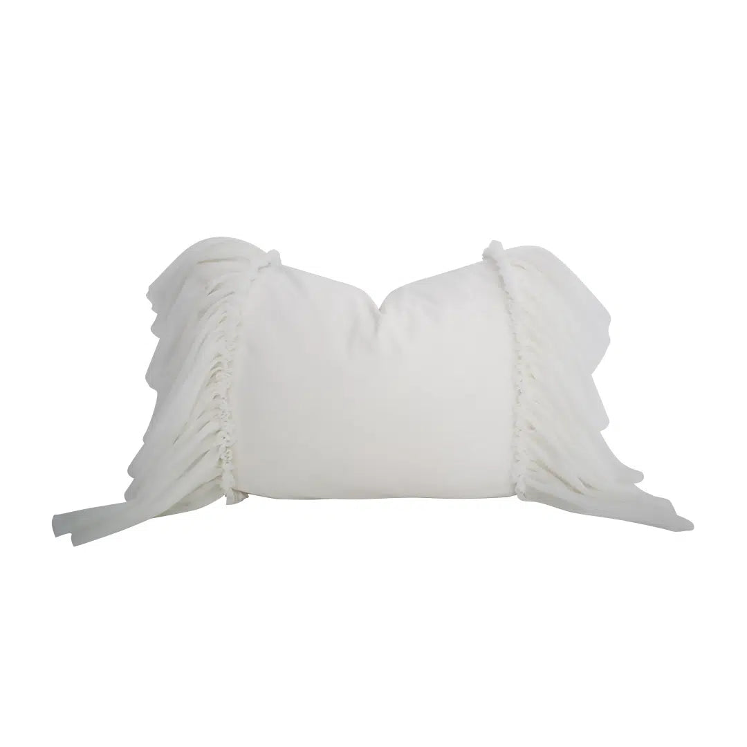 DREAMY PILLOWCASE + BOW CUSHION SET WHITE