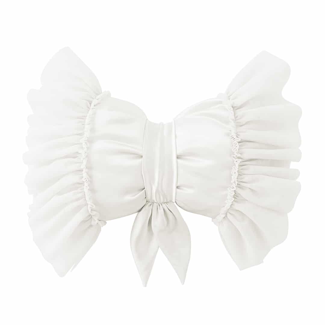 DREAMY BOW CUSHION WHITE