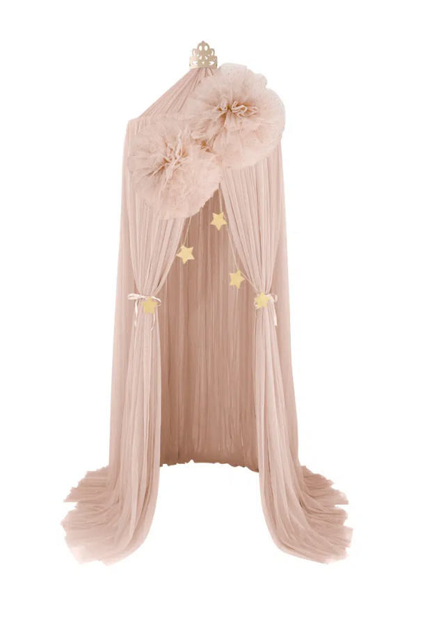 Dreamy Canopy Large Sparkle Pom & Gold Star Garland Set