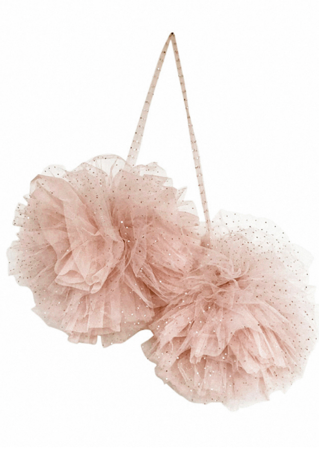 Dreamy Canopy Large Sparkle Pom & Gold Star Garland Set
