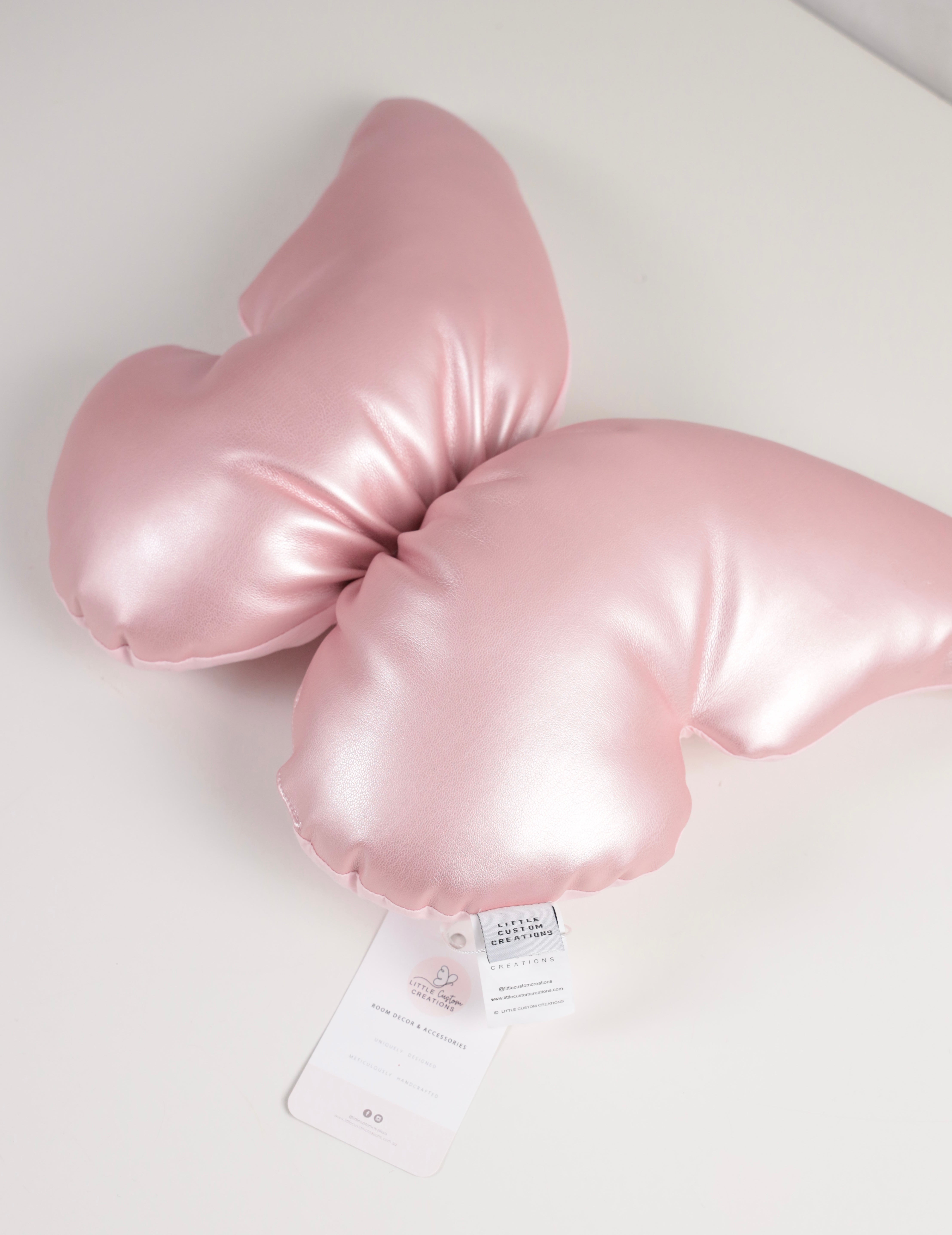 Little custom creation pink butterfly cushion