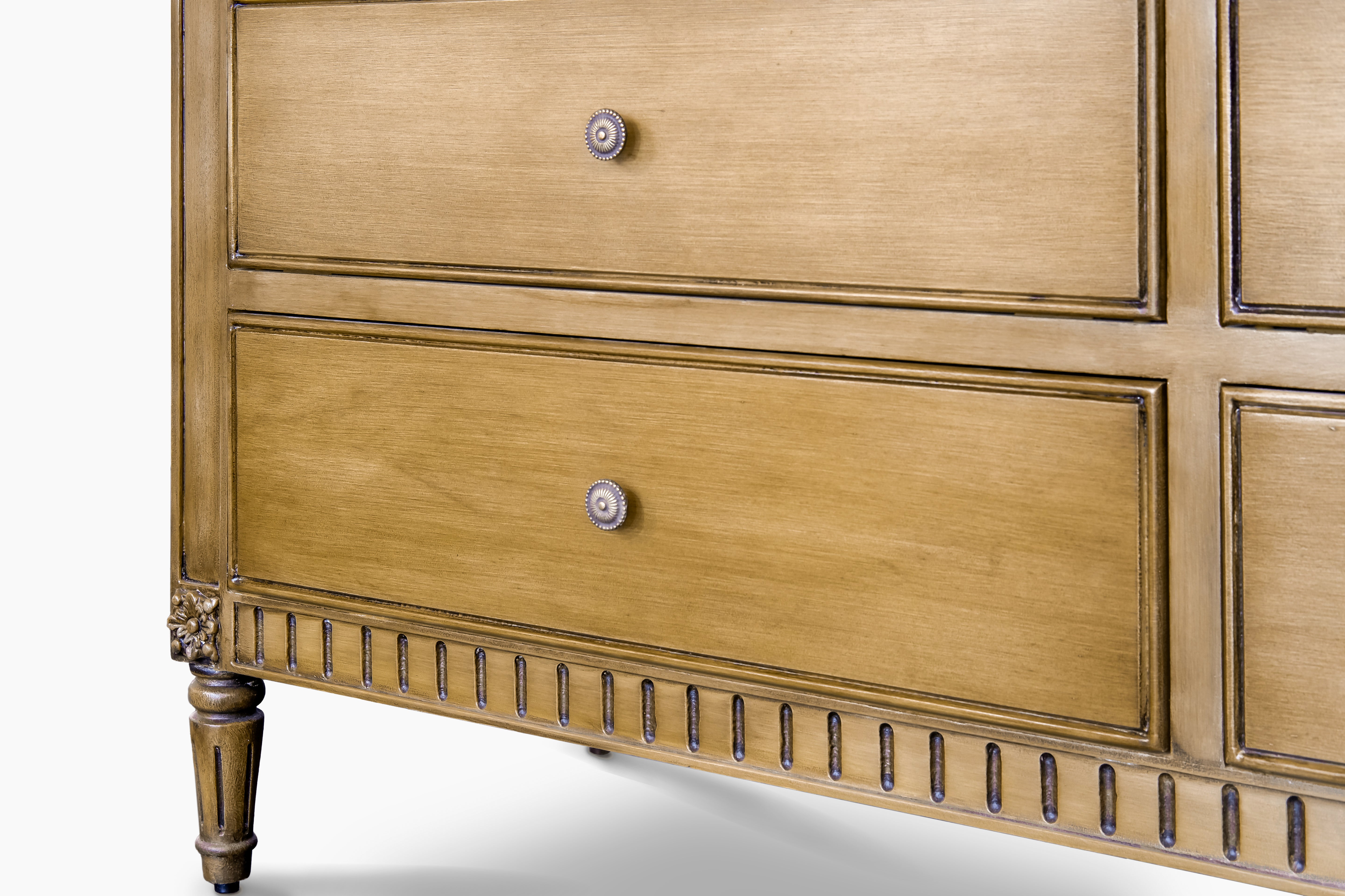 Tresbelle - 6-Drawer Dresser & Topper Set Timber Wash