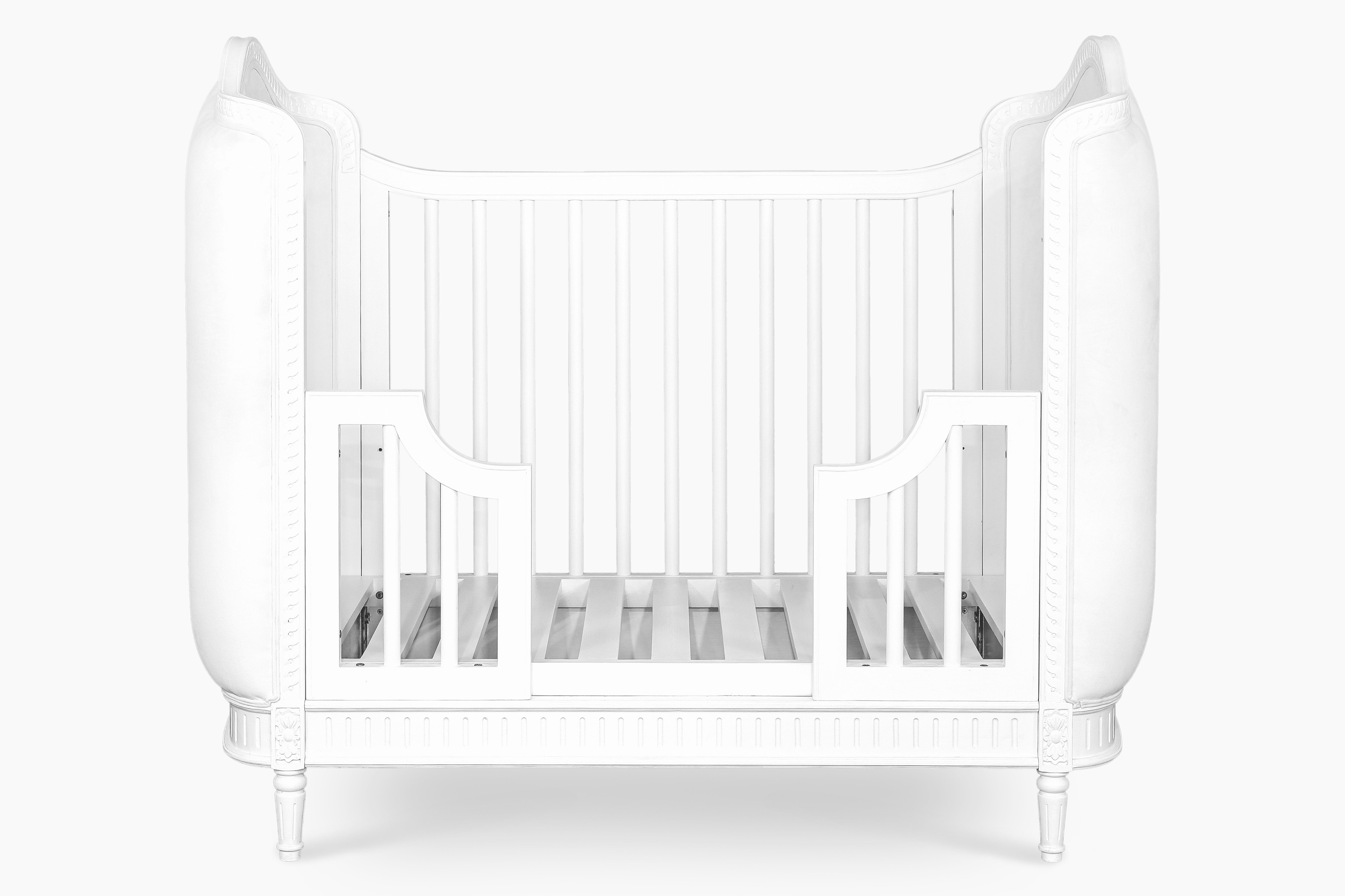 Tresbelle - Baby - Toddler Uphosltered Cot Bed White Wash Velvet white