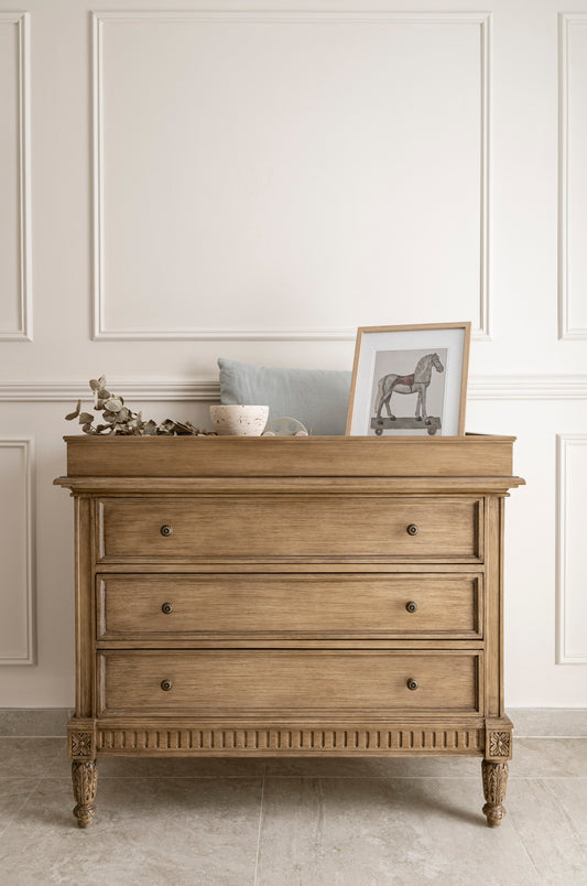 Tres' Belle Drawer & Topper- Timber Wash