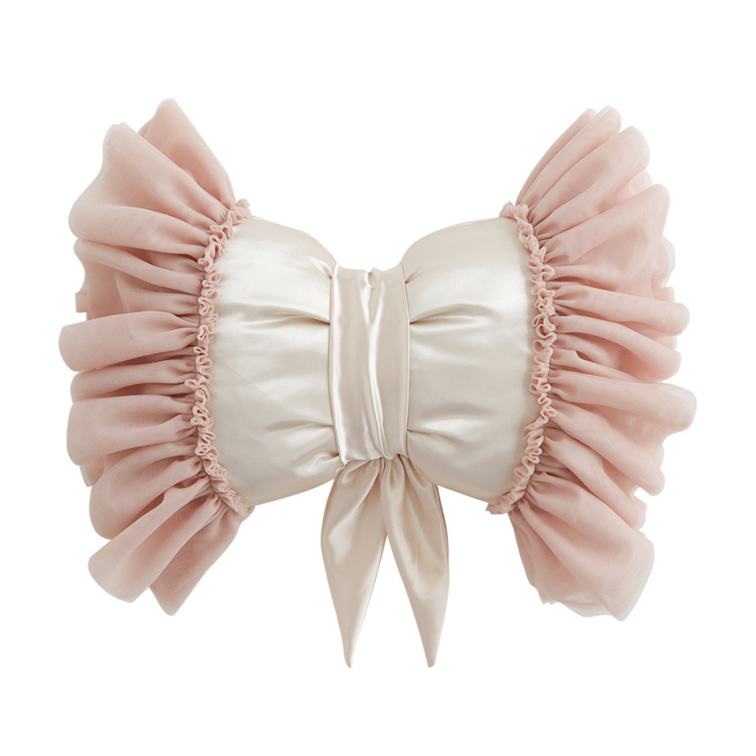 DREAMY BOW CUSHION CHAMPAGNE