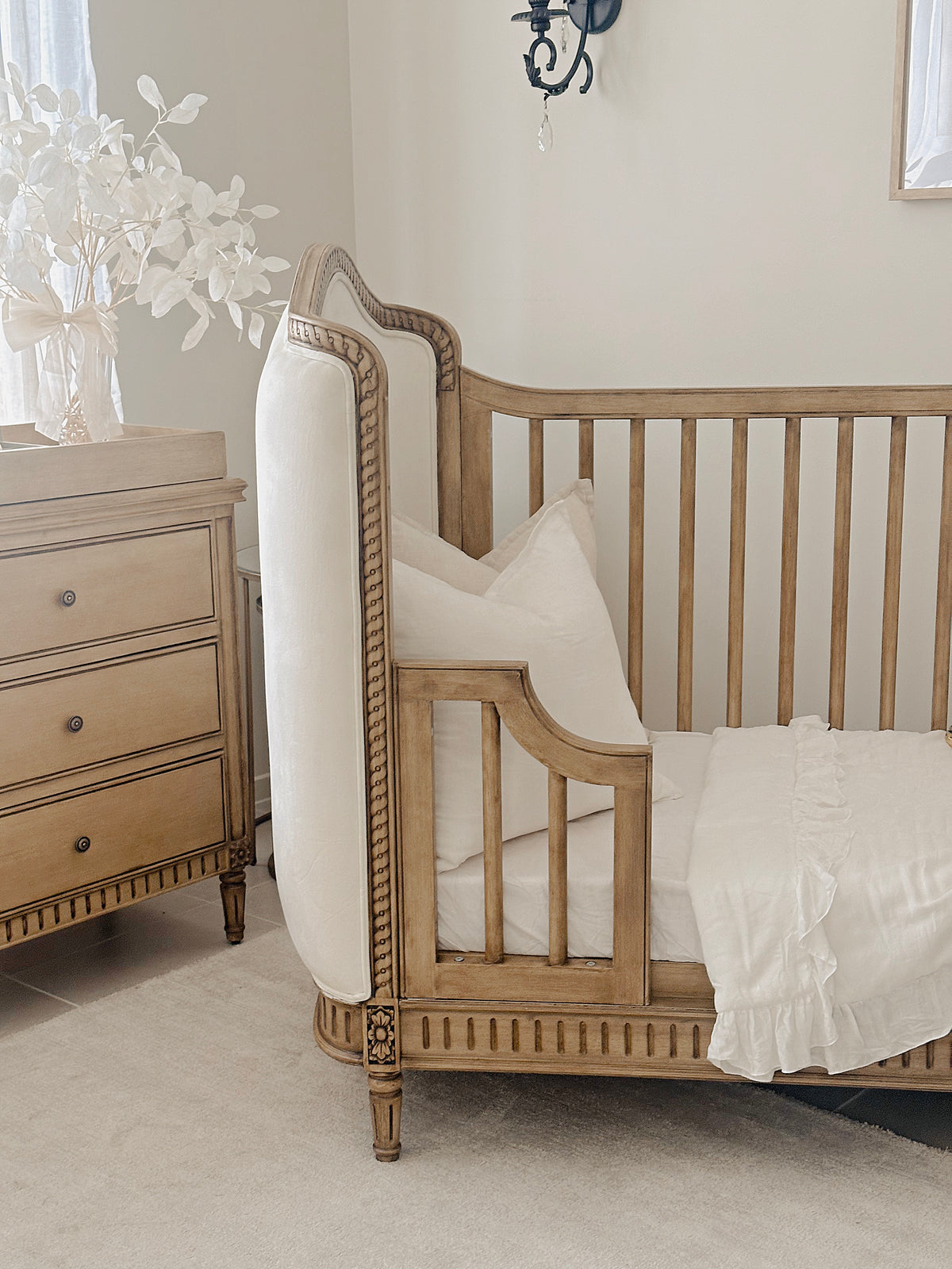 Trés Belle Nursery Furniture Bundle — Timberwash & Pearl Velvet